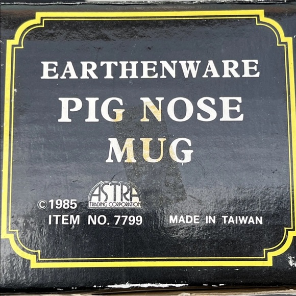 Vintage Pig Nose Tea Cup Coffee Mug Earthenware - Picture 6 of 6